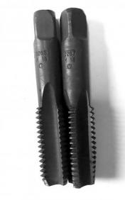 Метчик М18х2,5; комплект из 2 шт, У12А, ручной, 89/40 мм, основной шаг, СССР.